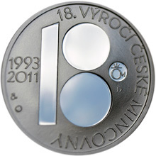 Náhled Averzní strany - Medaile k 18. výročí ČM a 100. výročí Jablonecké přehrady Ag Proof