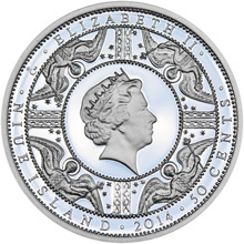 Náhled Reverzní strany - Stříbrná mince 50 Centů Karel Veliký proof