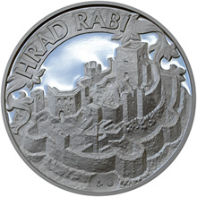 Náhled Averzní strany - Stříbrná medaile Hrad Rabí