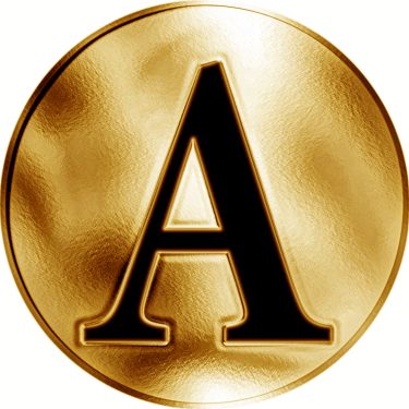 Náhled Reverzní strany - Slovenská jména - Alojzia - velká zlatá medaile 1 Oz
