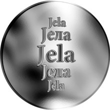 Náhled Reverzní strany - Slovenská jména - Jela - stříbrná medaile