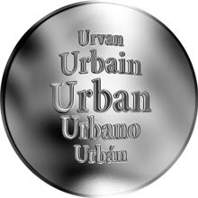 Náhled Reverzní strany - Slovenská jména - Urban - velká stříbrná medaile 1 Oz