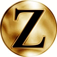 Náhled Averzní strany - Česká jména - Zdislava - velká zlatá medaile 1 Oz