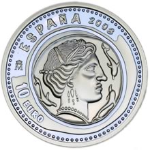Náhled Averzní strany - Spain Jewels of Numismatics Silver Proof