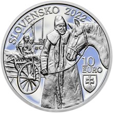 2022 - 10 € Začiatok osídľovania Kovačice Slovákmi - 220. výročie Ag Proof