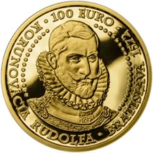 Náhled - 2022 - 100 € - Bratislavské korunovácie - 450. výročie korunovácie Rudolfa Au Proof