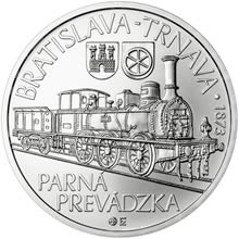 Náhled - 2023 10 € Prvá parná lokomotíva medzi Bratislavou a Trnavou – 150. výročie Ag b.k.