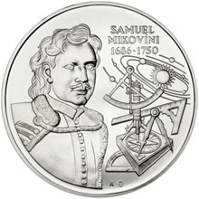 2000 500 Sk 250. výročí úmrtí - Samuel Mikovíny b.k.