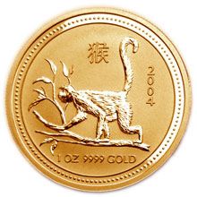 Náhled - 2004 Monkey 1 Oz Australian gold coin