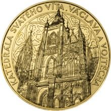 Gold investiční Medaille  Katedrála sv. Víta, Václava a Vojtěcha - 1 Kg