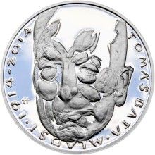 Nevydané mince Jiřího Harcuby - Tomáš Baťa mladší 34mm stříbro Proof