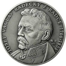Jan Radecký z Radče - 250. výročí narození stříbro antik