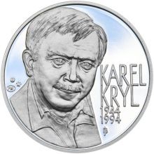 Karel Kryl - 70 - 28 mm stříbro Proof