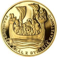 Ludvík IX. Francouzský - 800. výročí narození zlato b.k.