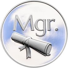 Mgr. - Titulární Medaille stříbrná
