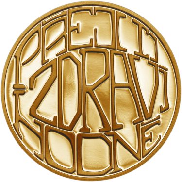 Náhled Averzní strany - ZDRAVÍ – Ryzí přání II - velká zlatá medaile 1 Oz