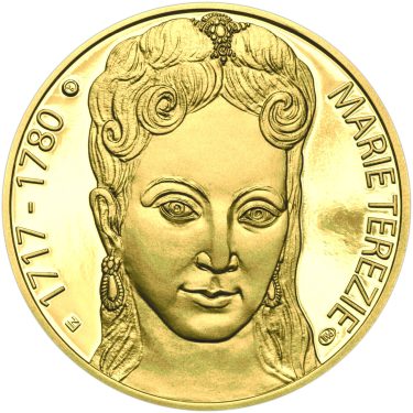 Náhled Averzní strany - Marie Terezie - 300. výročí narození zlato proof