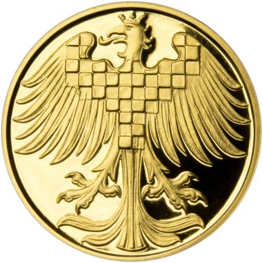 Náhled Averzní strany - Moravská orlice - jubilejní dukát