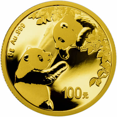 Náhled Averzní strany - Panda 8g Au - Investiční zlatá mince
