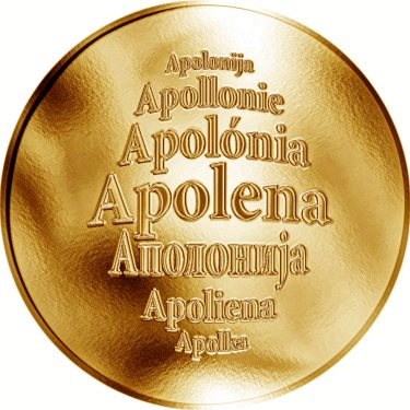 Náhled Averzní strany - Česká jména - Apolena - zlatá medaile