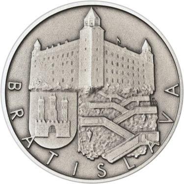 Náhled Averzní strany - Bratislava stříbro 1Oz patina