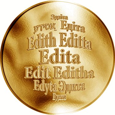 Náhled Averzní strany - Česká jména - Edita - zlatá medaile
