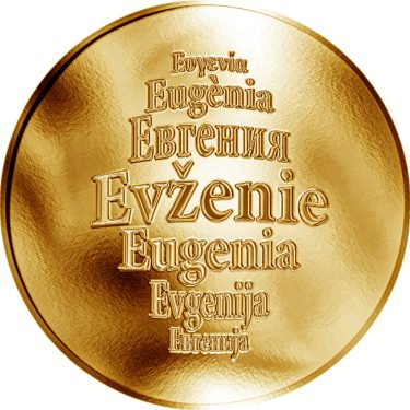 Náhled Averzní strany - Česká jména - Evženie - zlatá medaile