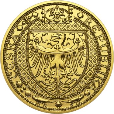 Náhled Reverzní strany - Nejkrásnější medailon IV. - Karlštejn zlato b.k.