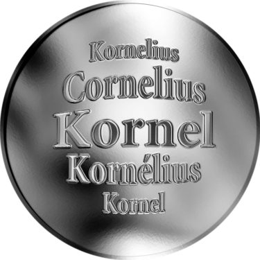 Náhled Averzní strany - Slovenská jména - Kornel - velká stříbrná medaile 1 Oz