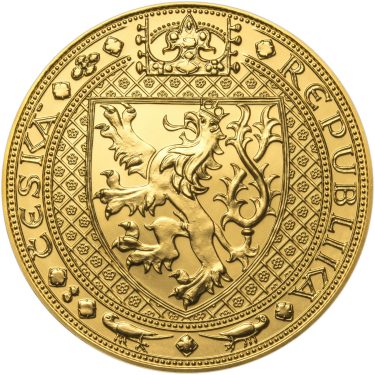 Náhled Reverzní strany - Nejkrásnější medailon II. Královská pečeť - 1 kg Au b.k.