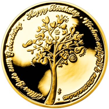 Náhled Reverzní strany - Zlatý dukát k životnímu výročí 65 let Proof