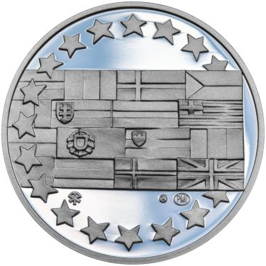 Náhled Reverzní strany - Svoboda, Rovnost, Bratrství II. - sada tří stříbrných medailí Proof