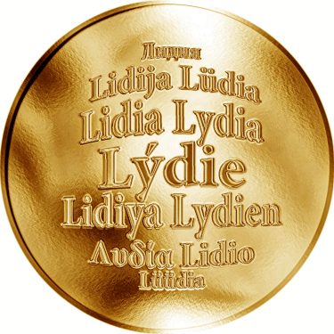 Náhled Averzní strany - Česká jména - Lýdie - zlatá medaile
