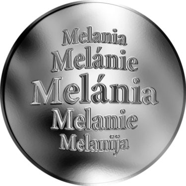 Náhled Averzní strany - Slovenská jména - Melánia - velká stříbrná medaile 1 Oz