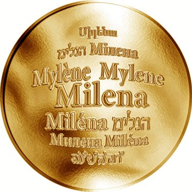 Náhled Averzní strany - Česká jména - Milena - zlatá medaile