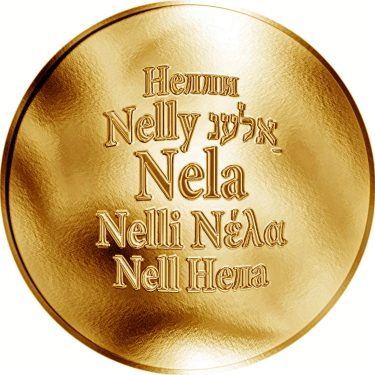 Náhled Averzní strany - Česká jména - Nela - zlatá medaile