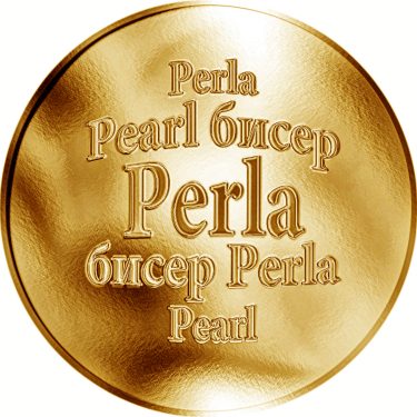 Náhled Averzní strany - Slovenská jména - Perla - zlatá medaile