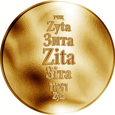 Náhled Averzní strany - Česká jména - Zita - zlatá medaile