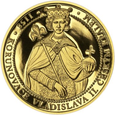 Náhled Averzní strany - Korunovace Vladislava II českým králem - zlato Proof